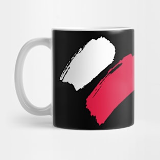 Poland Flag - Brush Painting Style Mug